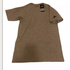 Adidas Men Gray The Go-To Tee Shirt New Size Small